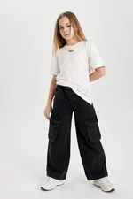 DEFACTO Girl Baggy Fit Wide Leg Jeans