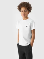 Boys' Plain T-Shirt 4F - White