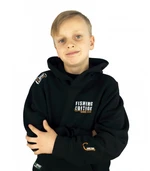 R-spekt dětská mikina s kapucí fishing edition black - 11/12 yrs