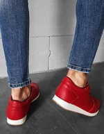Červené pánske topánky