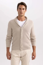 DEFACTO Standard Fit Shawl Collar Knitwear Cardigan