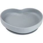 canpol babies Heart tanier s prísavkou Grey 1 ks