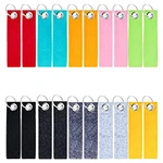 20pcs Meaningful Practical DIY Decoration Craft Felt Mental Bags Purses Key Rings Portable Visible Car Reliable Blank