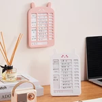 Cute Memo Self-Discipline Clock Punchers Kids Kids Growth Learning Planner Student Time Management Weekly Plan Hanging Standing