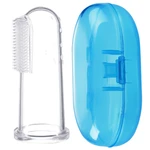 Baby Toothbrush Dental Care Kids Silicone Clear Finger Brush Teether Massage Soft With Box Infant Boys Girls Teething Cleaner