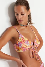 Trendyol Multicolored Floral Print Bikini Top