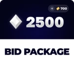 SkinAuctions 2500 Bids + 700 Bonus Bids Package