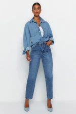 Trendyol Blue High Waist Mom Jeans