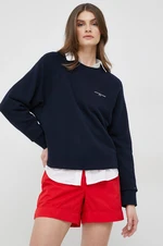 Bavlněné šortky Tommy Hilfiger červená barva, hladké, high waist