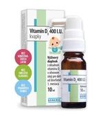 GENERICA Vitamin D3 400 I.U. kvapky 10 ml