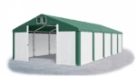 Garážový stan 4x6x2,5m střecha PVC 560g/m2 boky PVC 500g/m2 konstrukce ZIMA Zelená Bílá Zelené