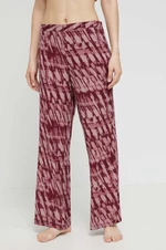 Pyžamové kalhoty Calvin Klein Underwear dámské, fialová barva