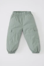 DEFACTO Baby Girl Cargo Fit Elastic Waist and Leg Jogger Parachute Pants