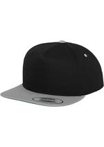 Klasický 5 panelový Snapback blk/stříbrný