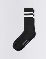 Organic Basics Core Stripe Crew Socks 2-pack Black / White 39-42