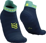 Compressport Pro Racing V4.0 Ultralight Run Low Dress Blues/Eggshell Blue/Green Sheen T4 Calcetines para correr