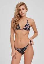 Women's tie-dye bikini vintageblue/papaya