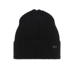 AGBO Men's winter hat black Owen 100% Extra Fine Merino Wool