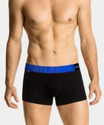 Man boxers ATLANTIC PREMIUM with mikromodal - black/blue