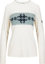 Dale of Norway Falkeberg Womens Crew Neck Baselayer Off White/Navy S Maglione