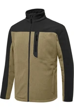 10914 Dewberry Zippered Mens Fleece Jacket-BEIGE