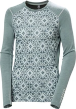 Helly Hansen Women’s LIFA Merino Midweight Graphic Long-Sleeve Crew Cactus Star XS Lenjerie termică