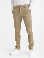 Béžové pánské kalhoty modern khakis in skinny fit with GapFlex