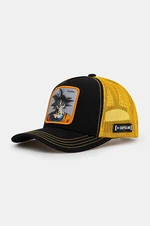 Detská baseballová čiapka Capslab Dragon Ball Capslab Trucker žltá farba, s nášivkou, CL.DBZ.3.GOKB