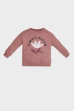 DEFACTO Baby Girl Regular Fit Crew Neck Floral Sweatshirt Fabric Sweatshirt