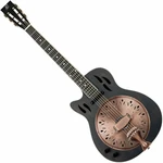 Ortega RRG40CE-DBK-L Distressed Black Satin Chitară resonator