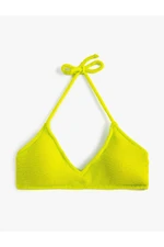 Koton Women's Green Bikini Top