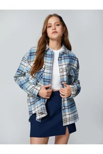 Koton Oversize Lumberjack Shirt Double Pocket Detailed Buttoned