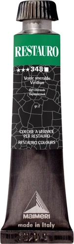 Maimeri Varnish Restauro Peinture de restauration Viridian 348 20 ml 1 pc