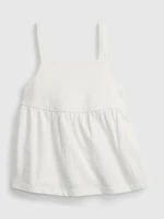 GAP Dětský top peplum knit tank - Holky