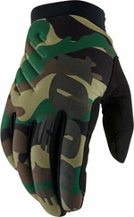 100% Brisker Gloves Camo/Black M Kesztyű kerékpározáshoz