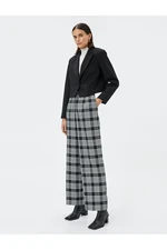 Koton Wide Leg Trousers High Waist Pocket Detailed Buttoned