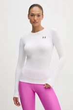 Tréningové tričko s dlhým rukávom Under Armour HG Authentics Compression biela farba, 1365459