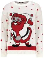 Sweater with Santa Claus ecru