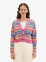 Pink Women Striped Sweater Tom Tailor - Women