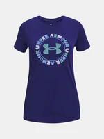 Under Armour T-Shirt UA Tech Wordmark SSC-BLU - Girls