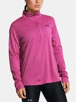 Ružová dámska mikina Under Armour Tech Textured 1/2 Zip