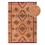 Łososiowy wełniany dywan tkany ręcznie 160x230 cm Moroccan Sahara – Flair Rugs