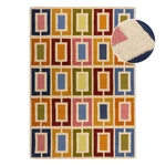 Wełniany dywan tkany ręcznie 80x150 cm Retro Blocks – Flair Rugs