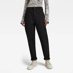 G-STAR Nohavice - Boyfriend tapered chino wmn čierne