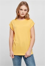 Women's T-shirt with extended shoulder dimyellow