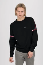 Tommy Hilfiger Sveter - 2 MB TECH STRIPE SWEATER čierny