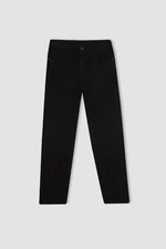 DEFACTO Boy Straight Fit Straight Leg Pocket Black Jeans