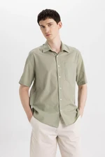 DEFACTO Relax Fit Polo Collar Cotton Short Sleeve Shirt