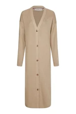 Tommy Hilfiger Cardigan - SOFT RIB MIDI V-NK CARDIGAN beige