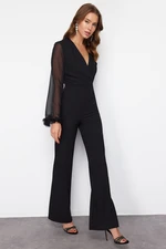 Trendyol Black Otrish Woven Overalls